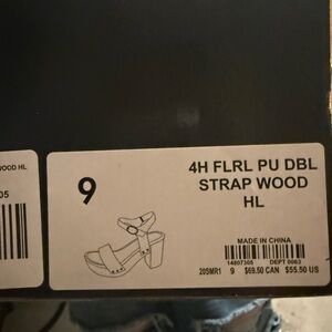 Torrid Strap Wood Heel Shoes